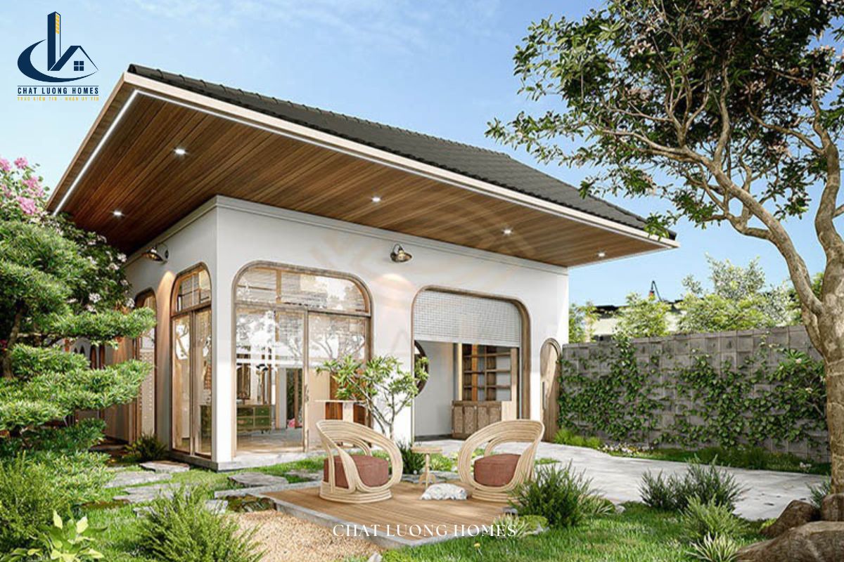 Mẫu villa mini không gian mở hiện đại