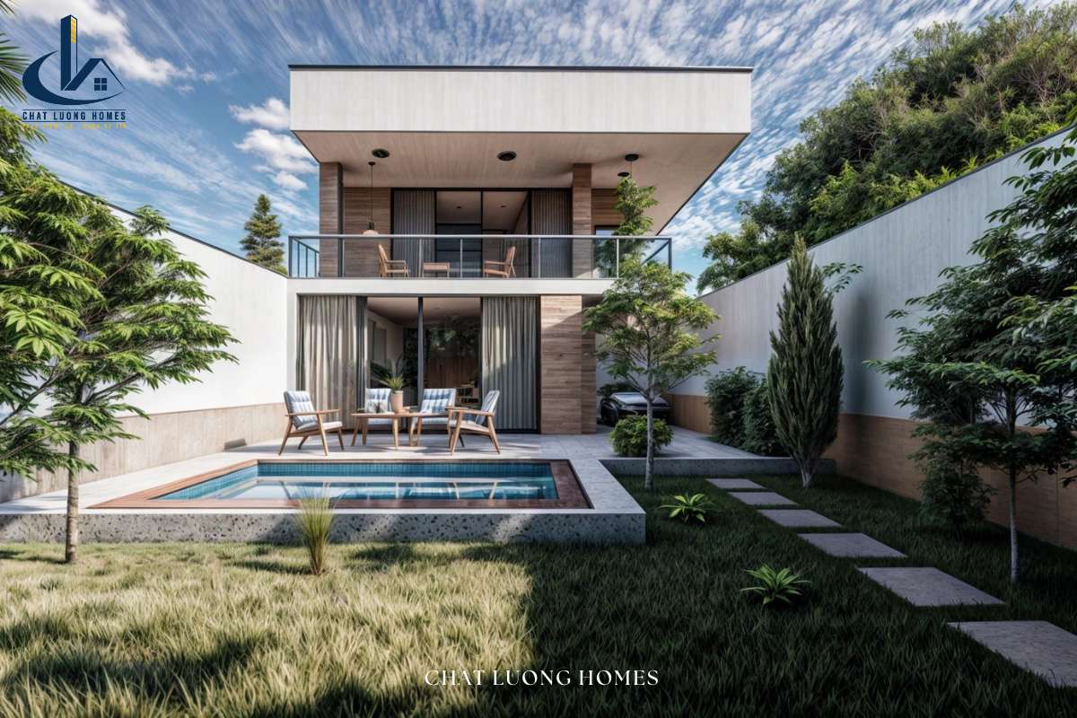 Mẫu biệt thự nhỏ có sân vườn
