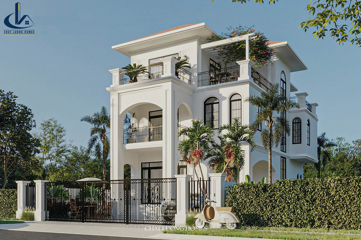 Villa mini kiểu Pháp đẹp