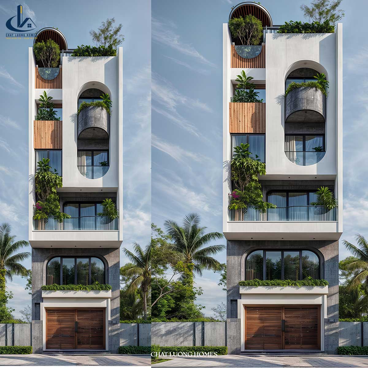 Mẫu kiến trúc nhà ống đẹp