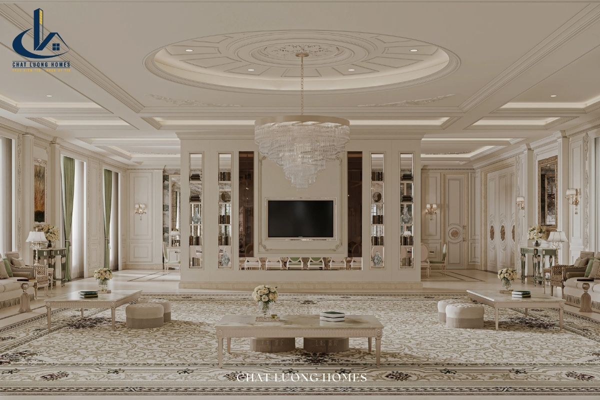 Mẫu nội thất phong cách tân cổ điển