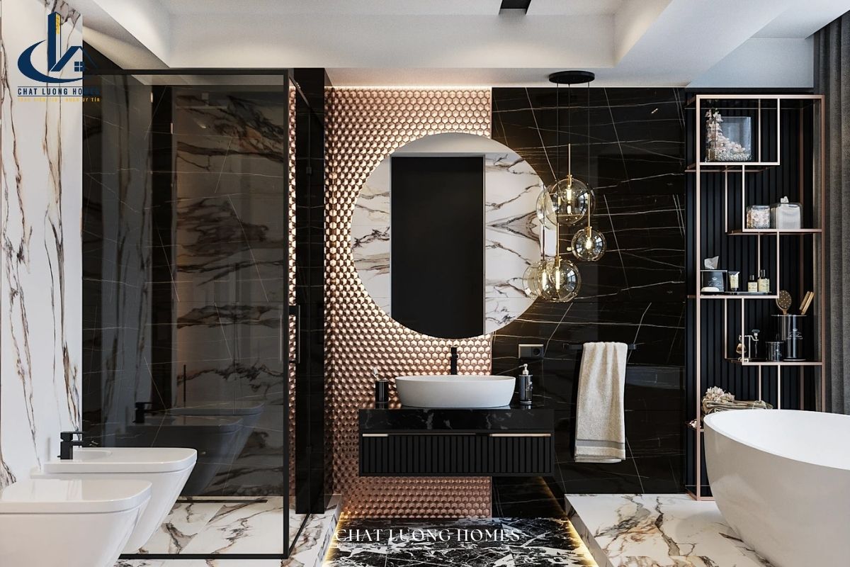 Phòng tắm cao cấp như spa tại gia