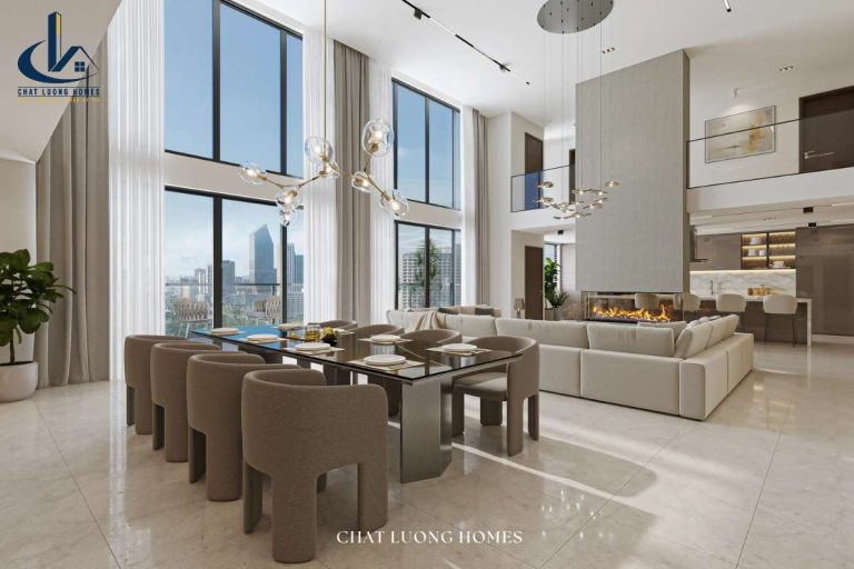 Ánh sáng được chú trọng trong thiết kế nội thất căn hộ Duplex 