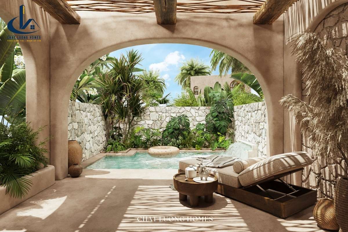 Thiết kế cảnh quan resort phong cách ốc đảo