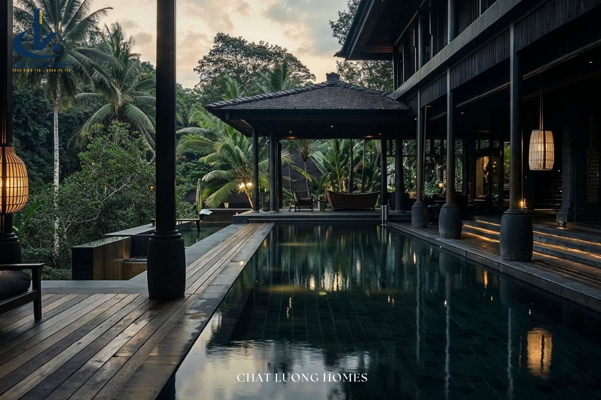 Mẫu resort phong cách luxury, không gian biệt lập, chuẩn 5 sao