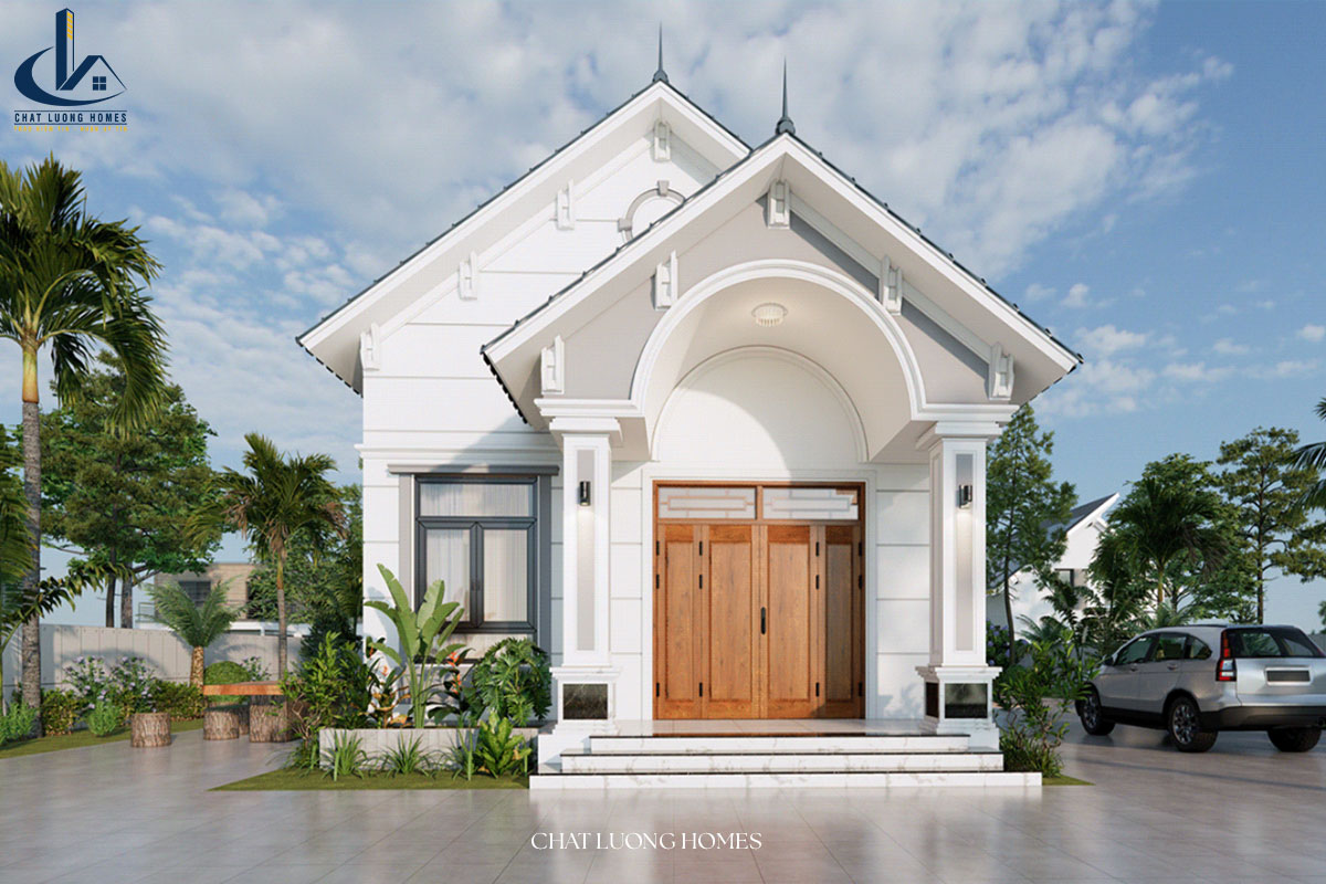 Mẫu nhà cấp 4 ở nông thôn đẹp 5x20