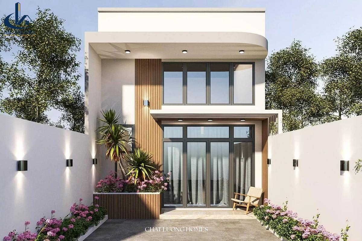 Mẫu nhà cấp 4 5x20 có gác lửng tiện nghi