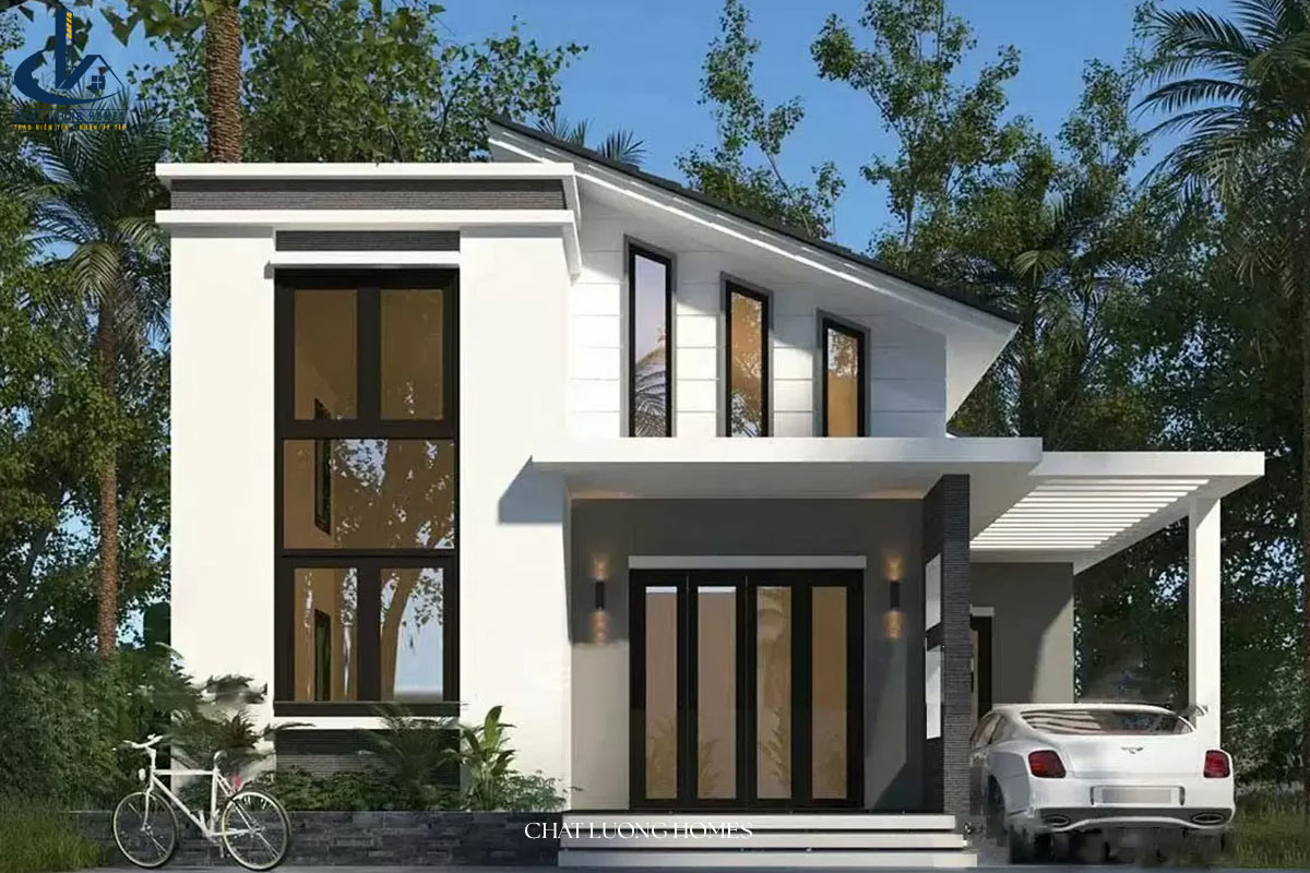 Mẫu nhà cấp 4 diện tích 7x20m gác lửng