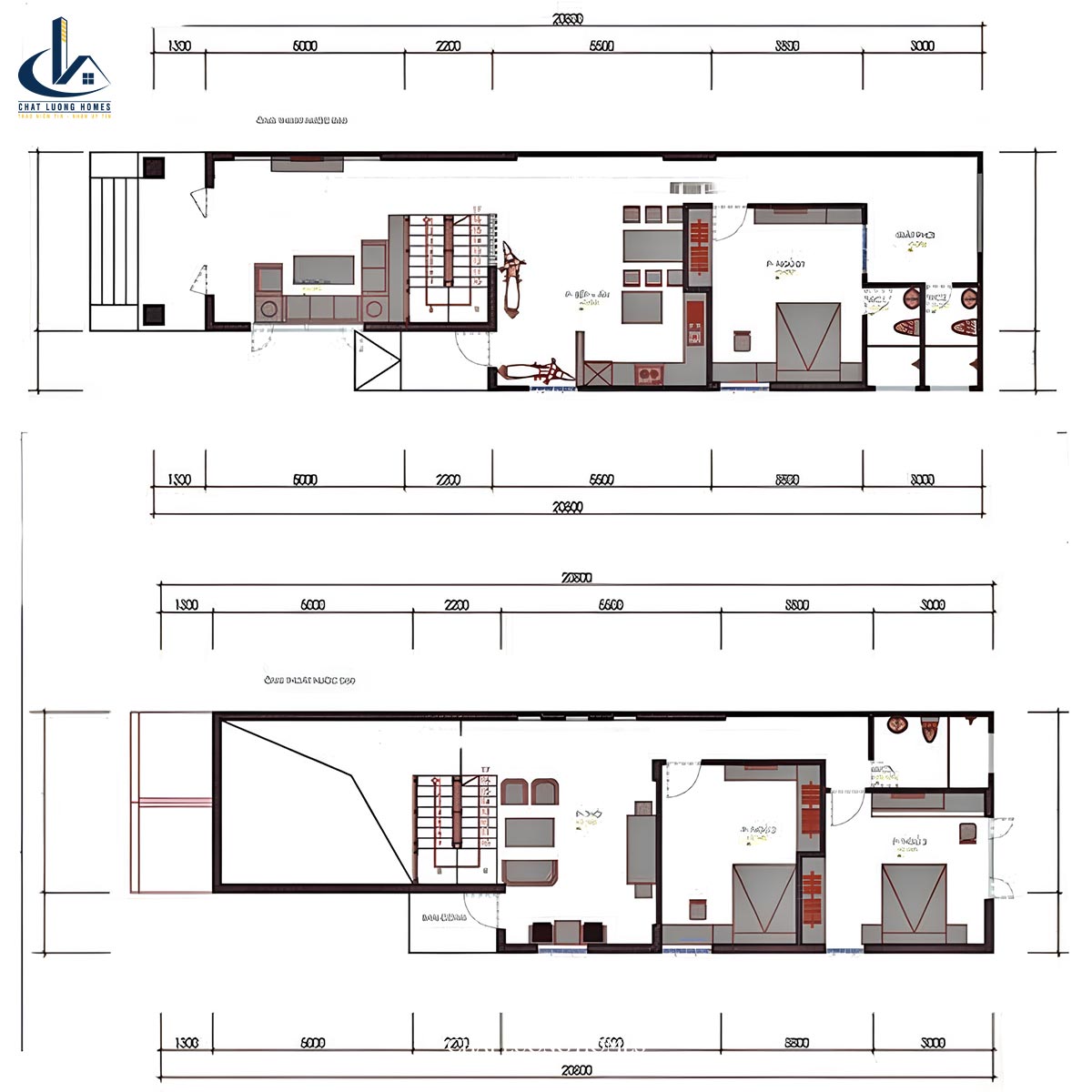 Bản vẽ nhà cấp 4 gác lửng mái thái