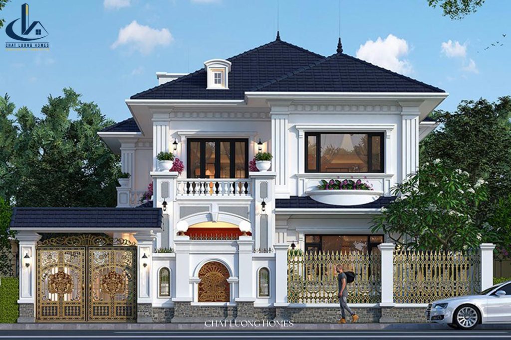 Mẫu biệt thự 2 tầng kiến trúc hiện đại đẹp